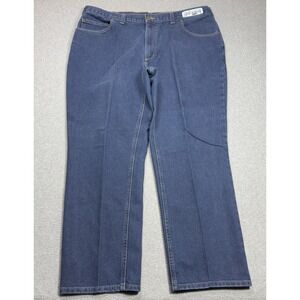 Carthartt Jeans Mens 42x30 Modern Fit Straight Leg Indigo Denim Heavy Duty Work